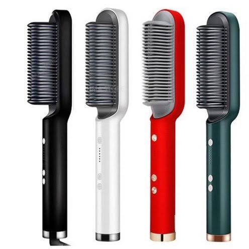 Hair Straightener Brush Curling Comb 2 In 1 Hair
